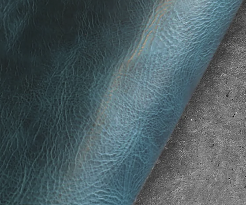 Badalassi Carlo Waxy Turquoise leather swatch