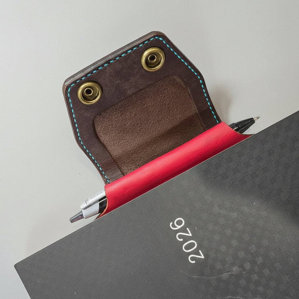 A5 Everyday Journal Cover - Pen Loop Detail