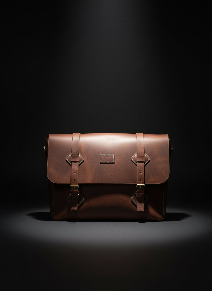 Commuter Satchel detail stitching